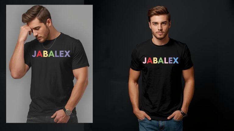creat t shirt image for online product with stylish man black background size 1810x1810 different colur brand name _JABALEX_ (3)
