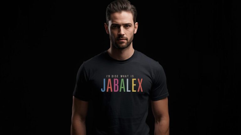creat t shirt image for online product with stylish man black background size 1810x1810 six colur brand name _JABALEX_ (2)